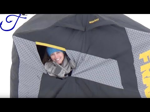 The BEST Ice Fishing Shelter - Flip Over and Fish!
