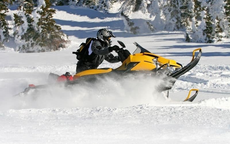 maximum cooling occurs when running snowmobile full tilt in deep snow