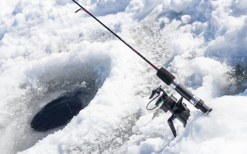 Reel to An Ice Fishing Pole