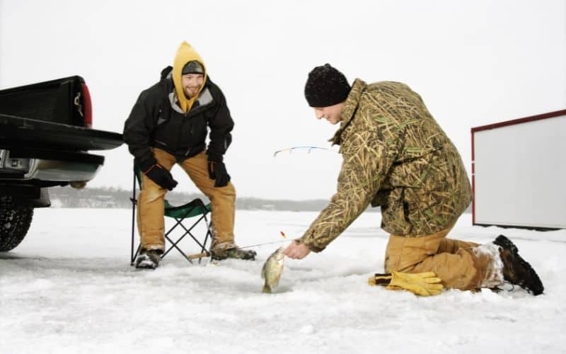 warm water fishing is easier than ice fishing