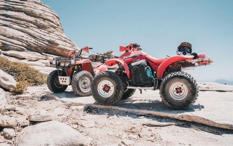 an ATV (all-terrain vehicle)