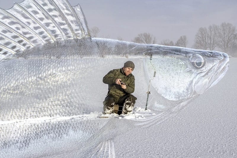 the depth for walleye ice fishing