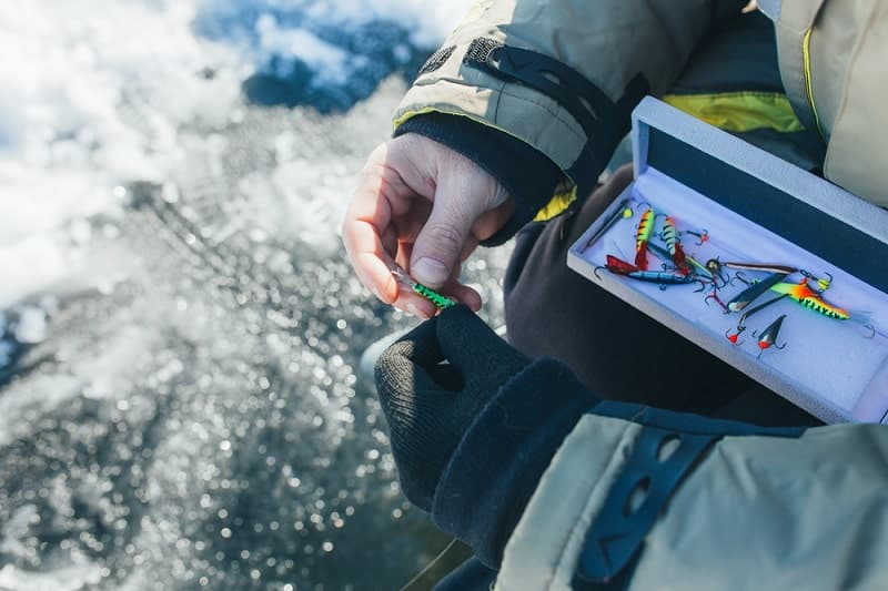 to store ice fishing lures