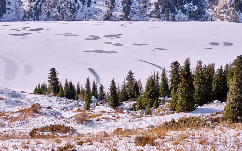 Big Round Lake in winter