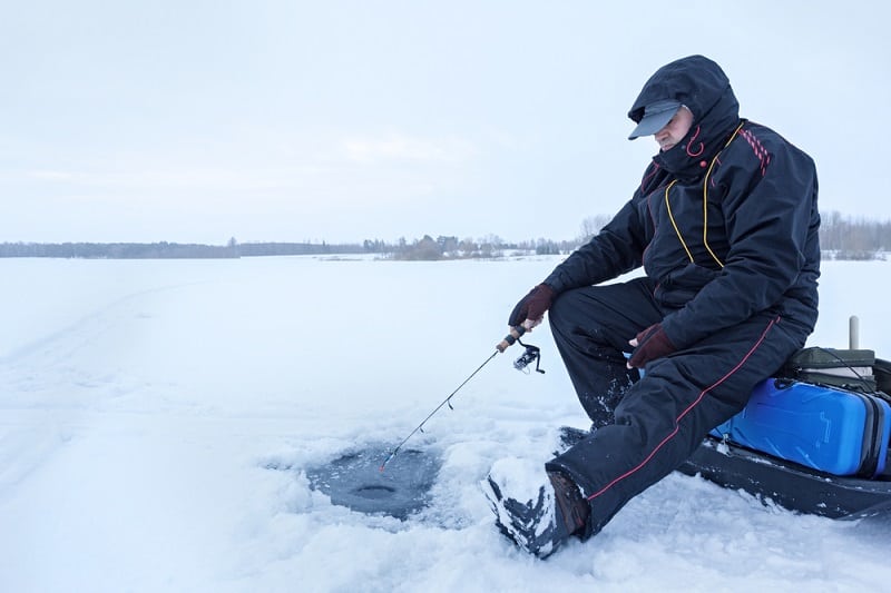 how to use ice fishing reel