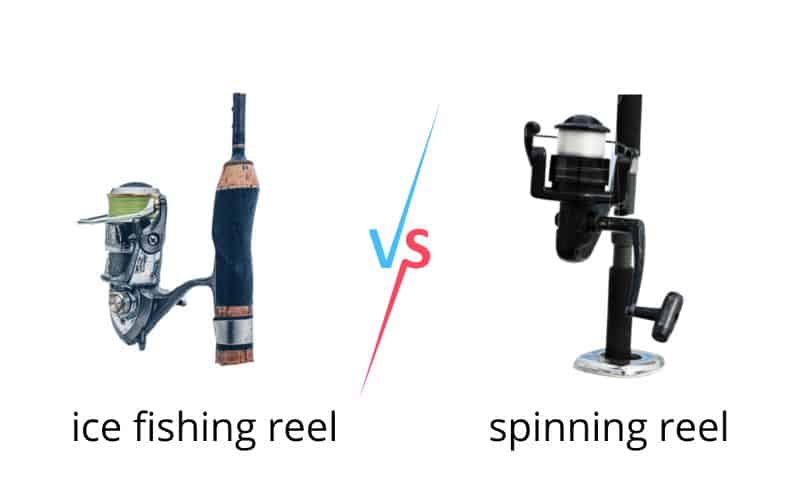 ice fishing reel vs spinning reel
