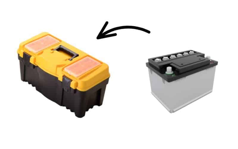 place a 12V battery inside your box.